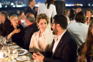 IST. FESTIVAL GALA DINNER: Hosted By Demet Muftuoglu Eseli and Alphan Eseli at Ciragan Palace Bosphorus Pier Lounge with Chopard