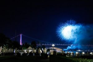 IST. FESTIVAL GALA DINNER: Hosted By Demet Muftuoglu Eseli and Alphan Eseli at Ciragan Palace Bosphorus Pier Lounge with Chopard